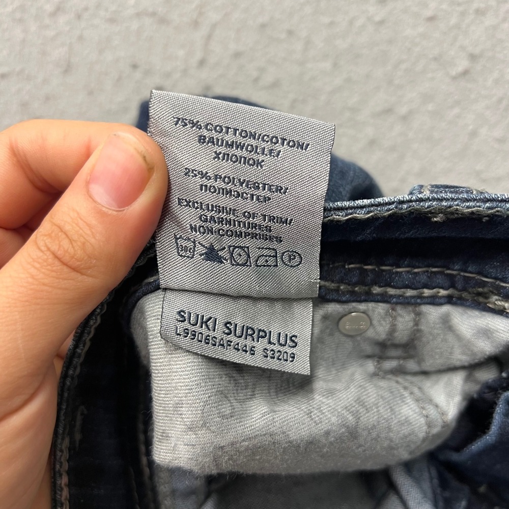 Silver Jeans Co Suki Surplus Mid Rise Bootcut Jeans Dark Wash W31 L30 2402 - Picture 7 of 10